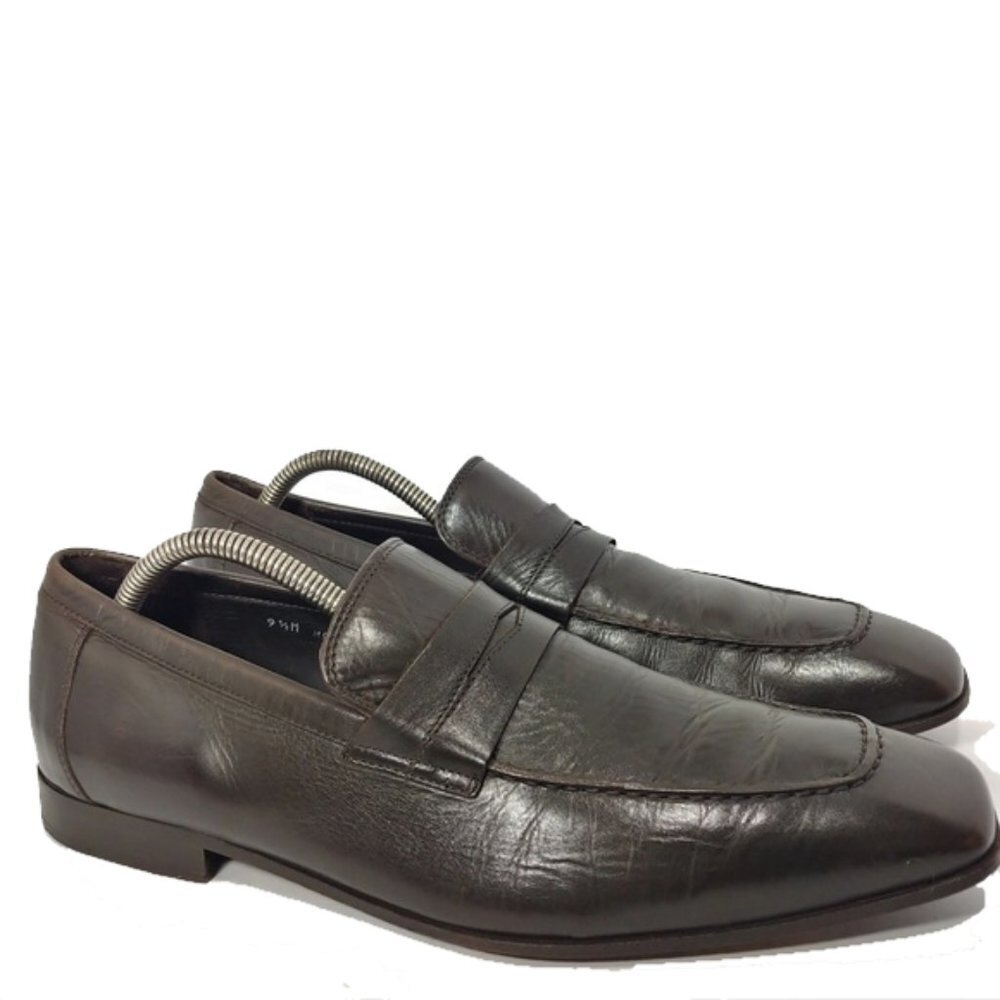 Donald Pliner Italy Dark Brown Penny Loafer 9.5M